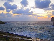 Xlendi Bay at sunset Gozo